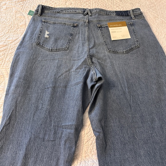 NWT MAURICES - PLUS SIZE GOLDIE BLUE LIGHT CHEEKY TAPER ANKLE JEAN - Picture 10 of 10